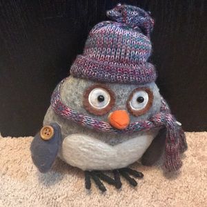 Owl stuffed decoration